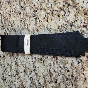 Michael Kors Black MK logo tie